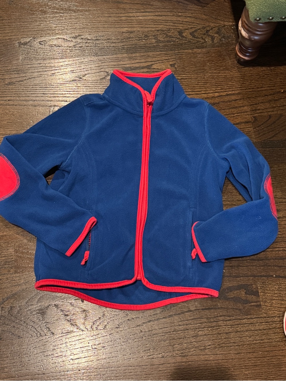 Mini Boden Navy Jacket with Red Trim